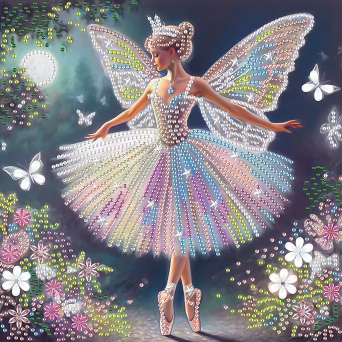 Embroidery Embellishments - Seria Wzorów Wróżek Motylkowych, Specjalny Kształt