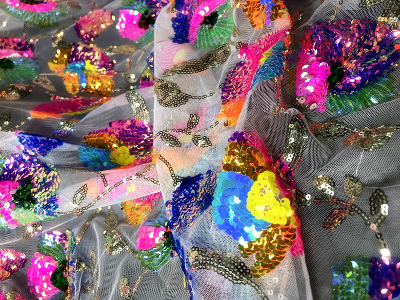 Kolorowe kryształowe cekiny Kw – Crystal Mesh Fabric recenzja i cena