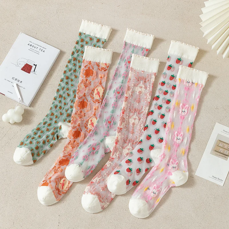 Lato cienkie kobiety pończochy – Crystal Mesh Fabric recenzja i cena
