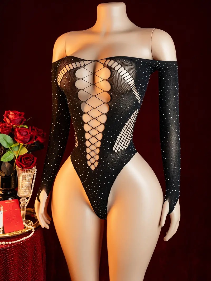 Kombinezon erotyczny z siatecz – Crystal Mesh Fabric recenzja i cena