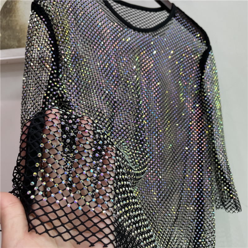 Kolorowe Błyszczące Diamenty E – Crystal Mesh Fabric recenzja i cena