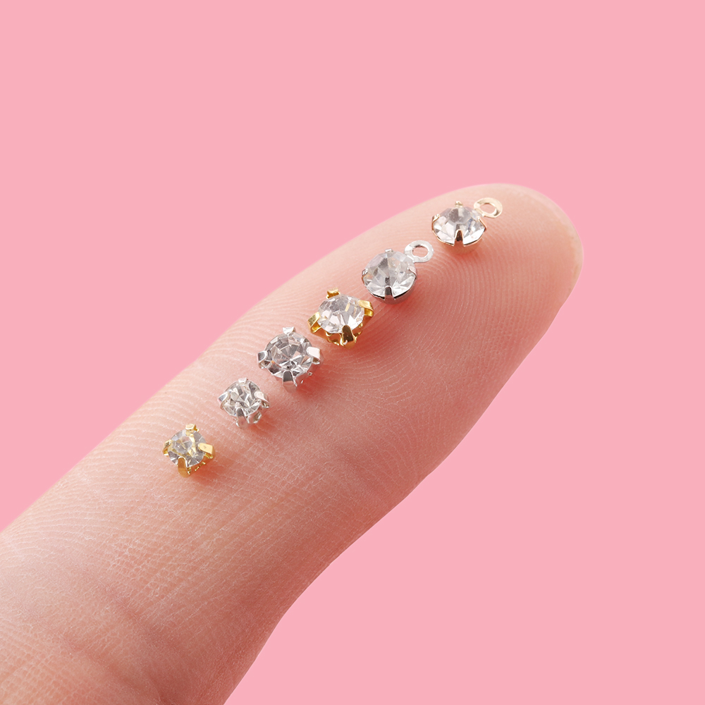 50 sztuk Mini guziki z kryszta – Sew On Rhinestone recenzja i cena