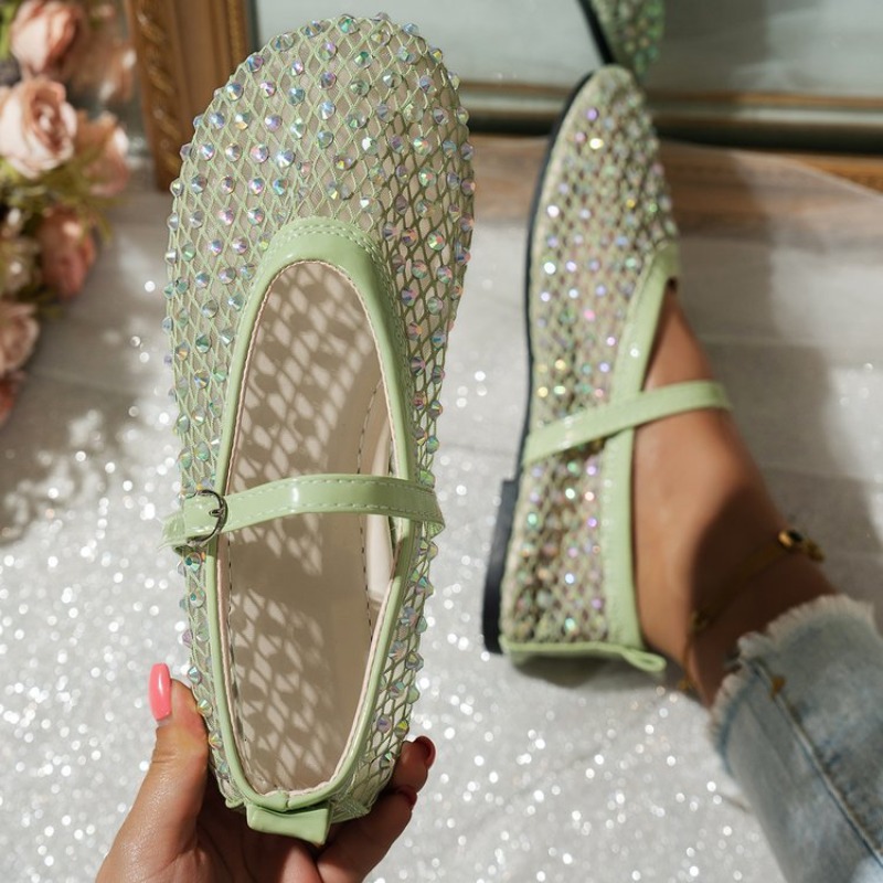 Damskie Baleriny Mary Jane z S – Crystal Mesh Fabric recenzja i cena